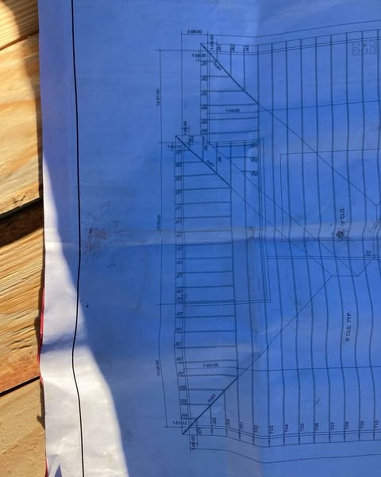 Stair framing drawings on site